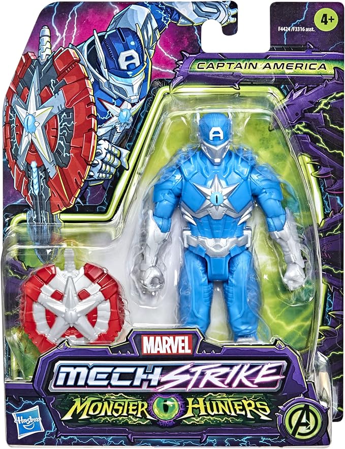 Buy Marvel Avengers Mech Strike Monster Hunters Captain America Toy | Yallatoys.com