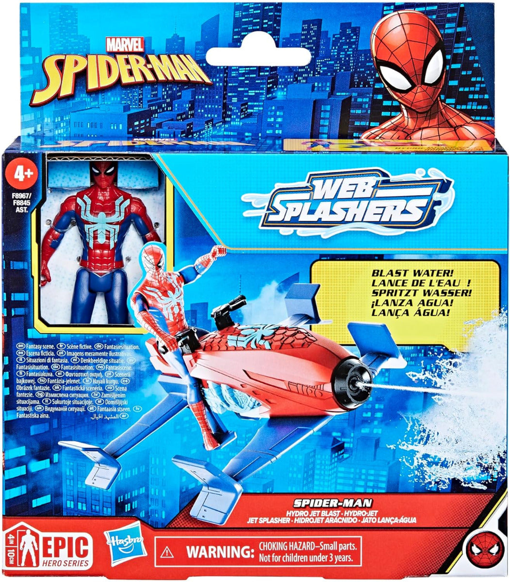 Buy Marvel Epic Hero Series Web Splashers Spider-Man Hydro Jet Blast | Yallatoys.com