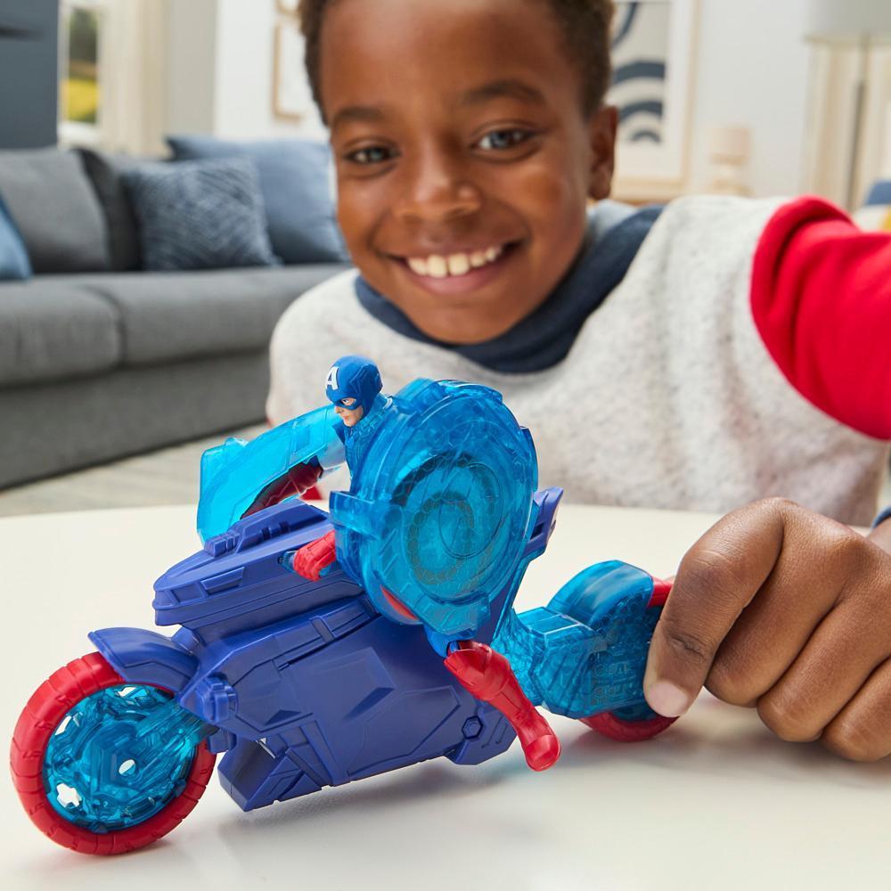 Buy Marvel avengers epic world of action captain america shield shot cycle vehicle playset | Yallatoys.com