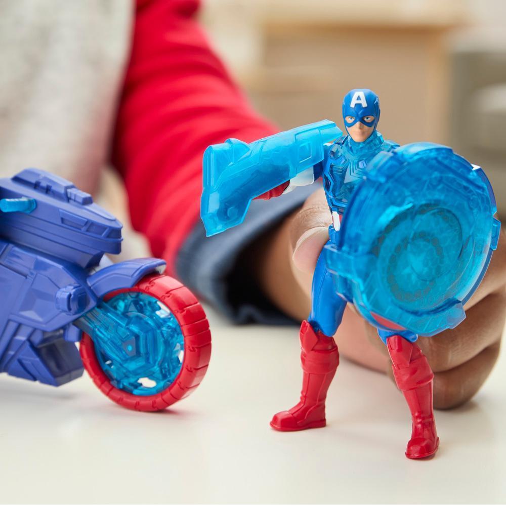 Buy Marvel avengers epic world of action captain america shield shot cycle vehicle playset | Yallatoys.com