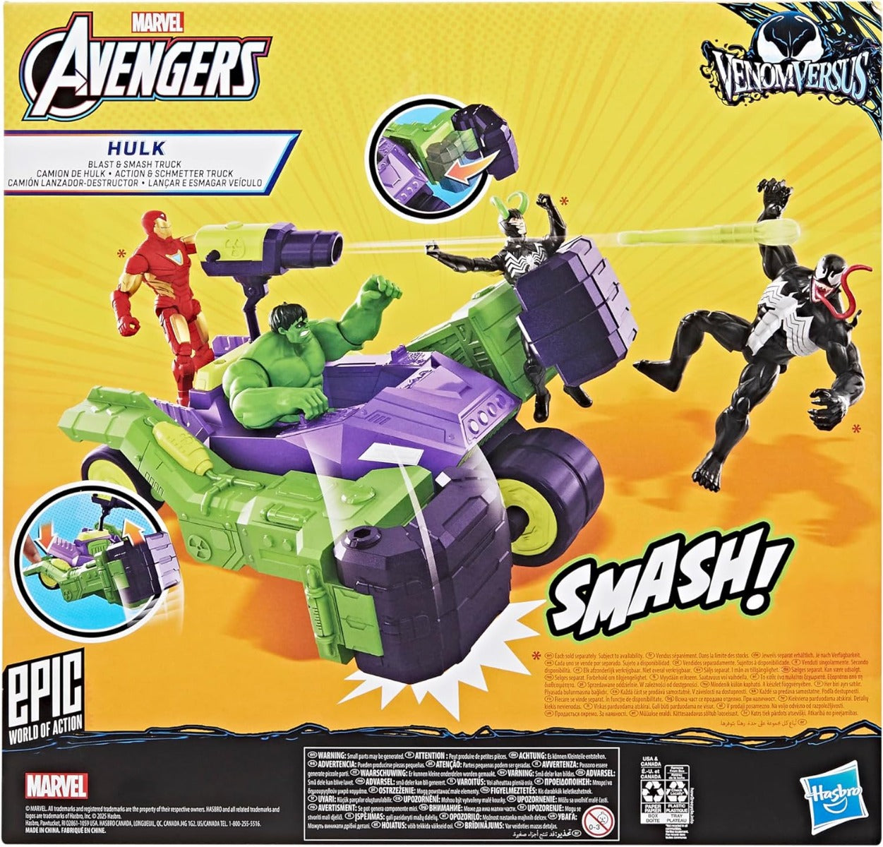Buy Avengers AVN 4 In Hulk Blast N Smash Truck | Yallatoys.com