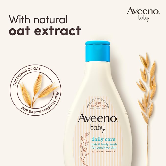 Aveeno Baby Daily Care Moisturising Hair And Body Wash 400ml Aveeno Yallatoys