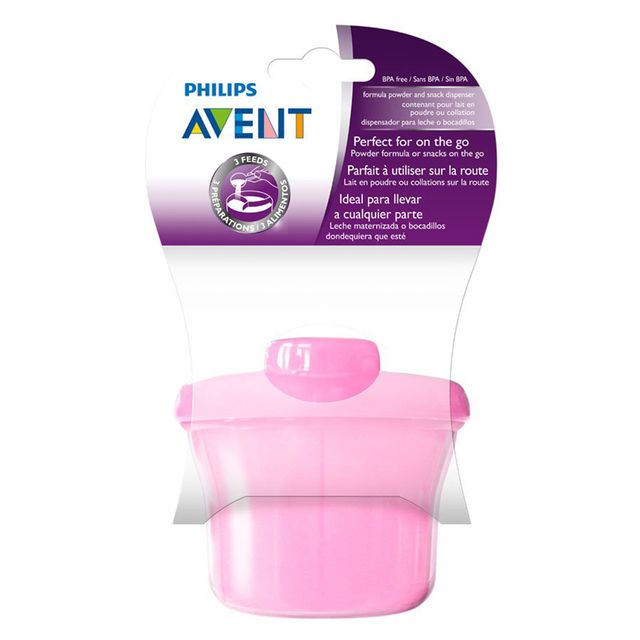 Philips Avent Milk Powder Dispenser Pink Philips Avent Yallatoys