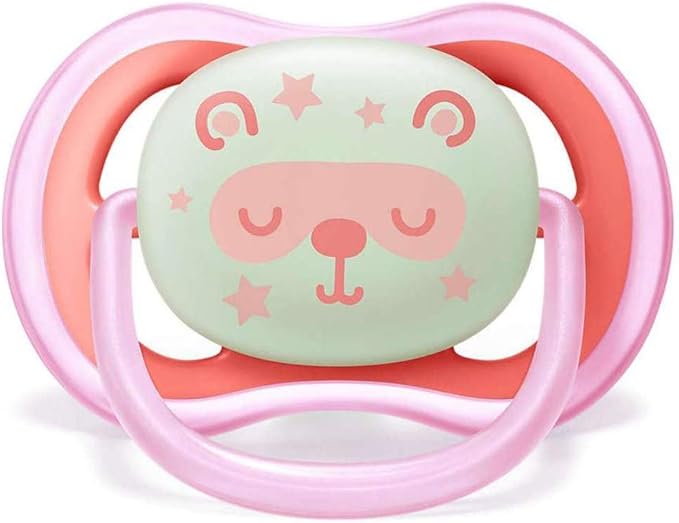 Philips Avent Soother Sil Ultra Air 6-18m Night Girl 2pcs Philips Avent Yallatoys