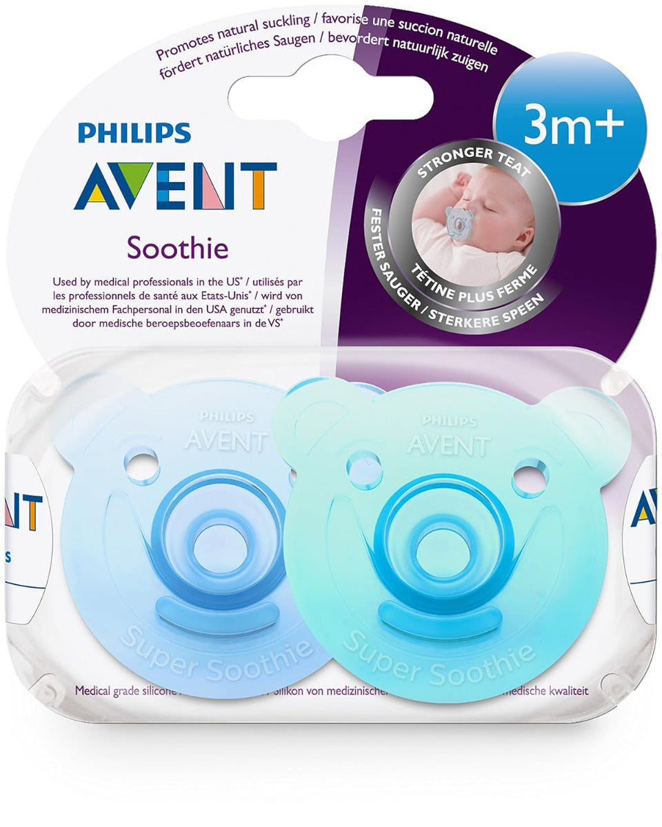 Philips Avent Soothie Sil 3m+ Boy 2pcs Philips Avent Yallatoys