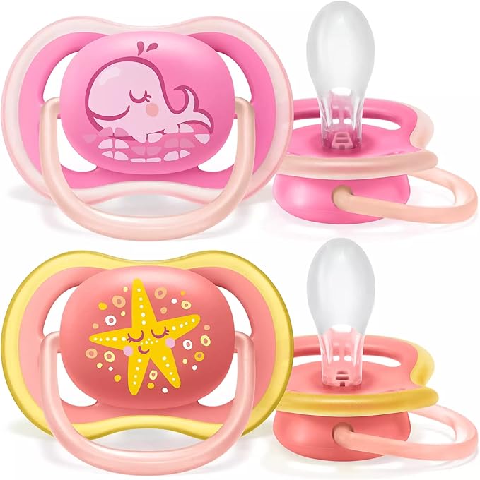 Philips Avent Soother Ultra Air 6-18m Pink Philips Avent Yallatoys