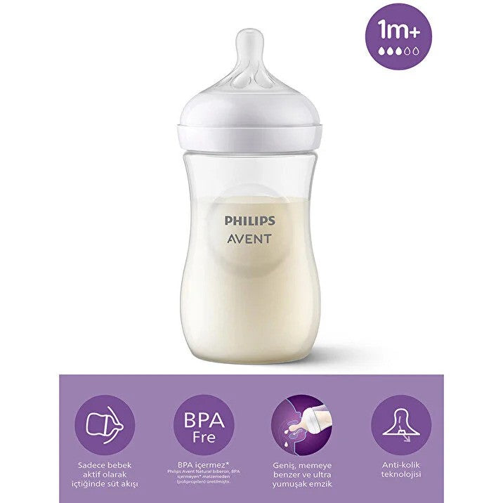 Philips Avent Natural 3.0 Feeding  Bottle 260ml Philips Avent Yallatoys