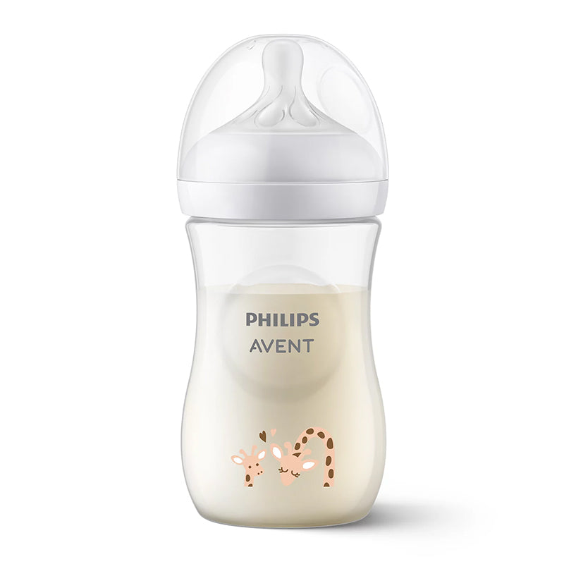 Philips Avent Natural 3.0 Feeding  Bottle Girrafe 260ml Philips Avent Yallatoys