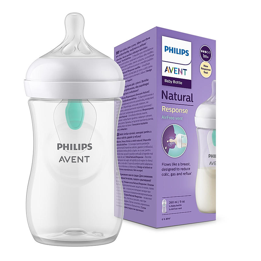 Philips Avent Natural 3.0 Feeding  Bottle 260ml With Vent Philips Avent Yallatoys