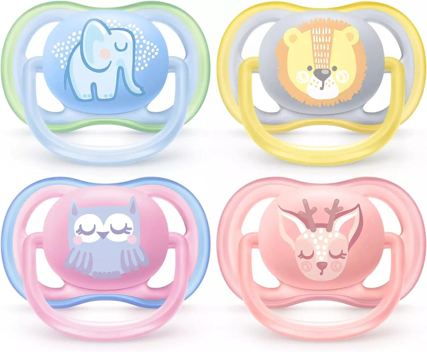 Avent Ultra Air Free Flow Design Pacifier Soother Decorated New Born to 6 months 2pcs Pack (Sold Separately Subject to Availability) Philips Avent Yallatoys