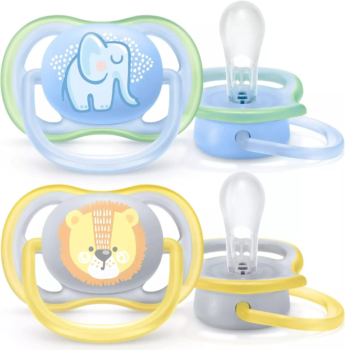 Avent Ultra Air Free Flow Design Pacifier Soother Decorated New Born to 6 months 2pcs Pack (Sold Separately Subject to Availability) Philips Avent Yallatoys