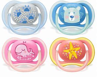 Avent Ultra Air Free Flow Design Pacifier Soother Decorated 6 months to 18 months 2pcs Pack (Sold Separately Subject to Availability) Philips Avent Yallatoys