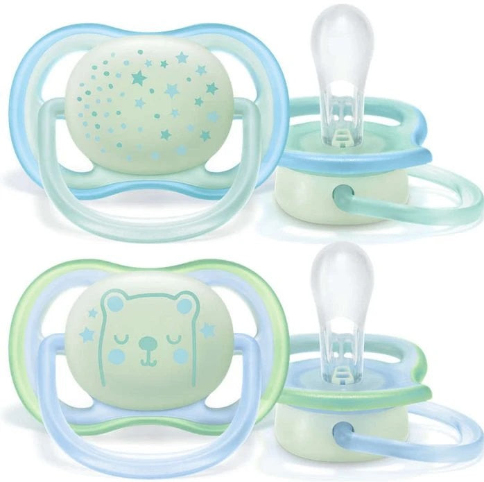 Avent Ultra Air Pacifier Soother Boy New Born to 6 months 2pcs Pack Philips Avent Yallatoys