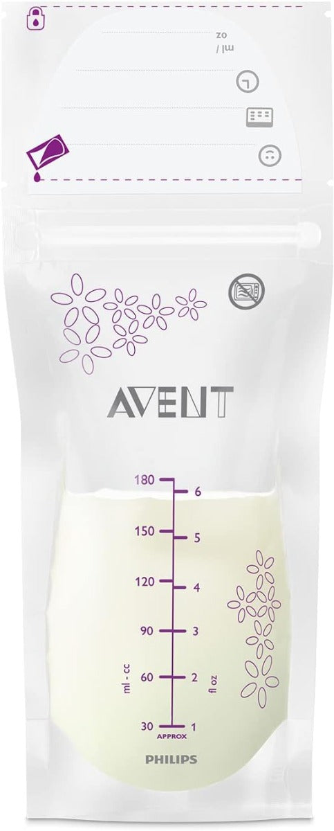 Avent Breast Milk Storage Bags 180ml 25pcs Philips Avent Yallatoys