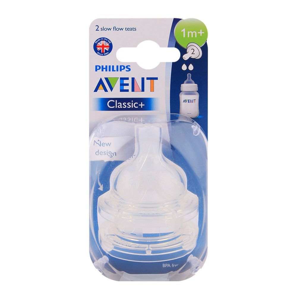 Avent Classic Plus Nipple Teats 2 Hole 2pcs Pack Philips Avent Yallatoys
