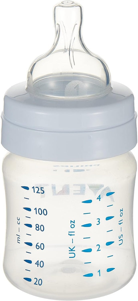 Avent Anti Colic Plastic Bottle 2pcs Pack 125ml Philips Avent Yallatoys
