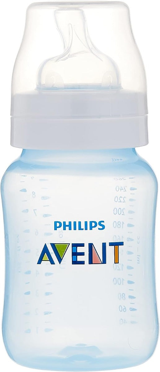 Avent Anti Colic Plastic 2pcs Bottle Pack 260ml Blue Philips Avent Yallatoys