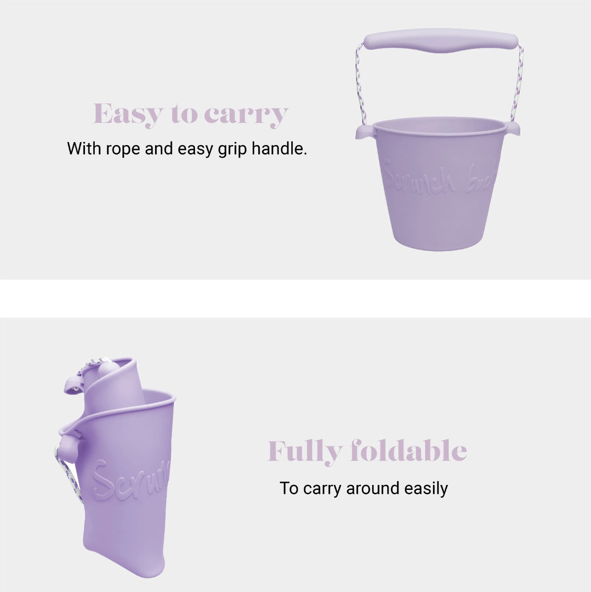 Buy Scrunch Bucket Dusty Light Purple | Yallatoys.com