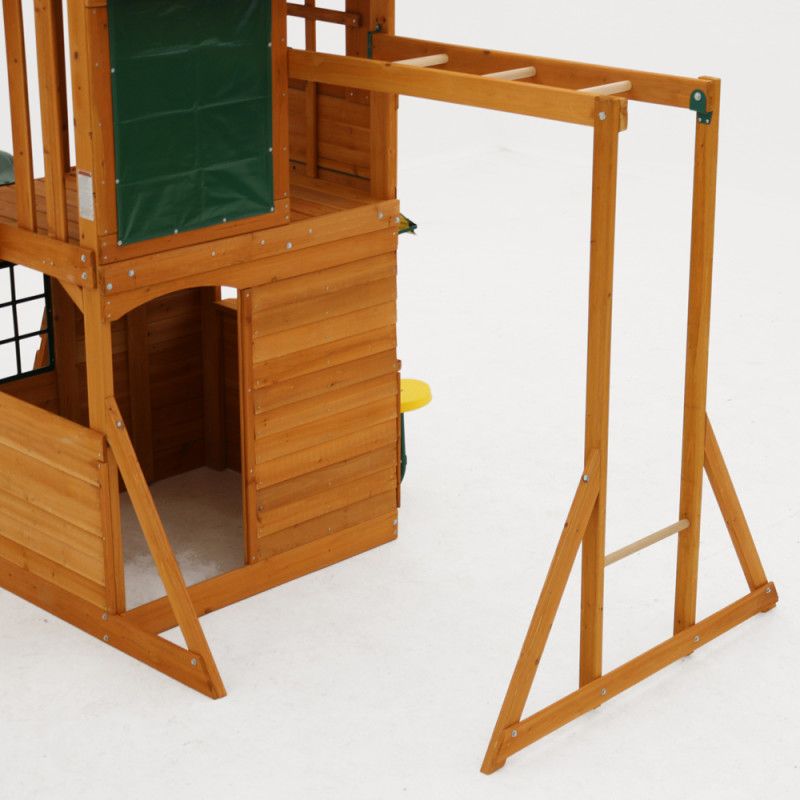 Buy Kidkraft Ridgeview Deluxe Clubhouse Wooden Swing Playset | Yallatoys.com