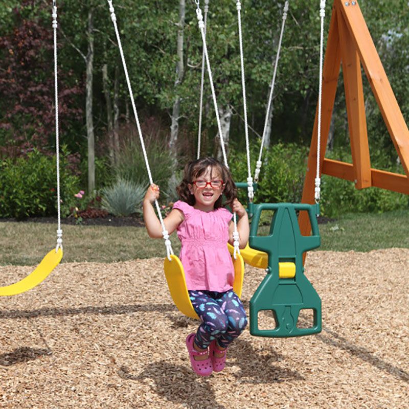 Buy Kidkraft Ridgeview Deluxe Clubhouse Wooden Swing Playset | Yallatoys.com