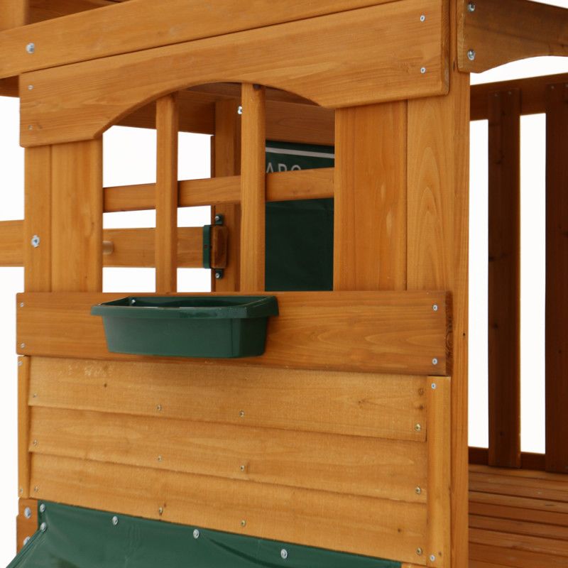 Buy Kidkraft Ridgeview Deluxe Clubhouse Wooden Swing Playset | Yallatoys.com