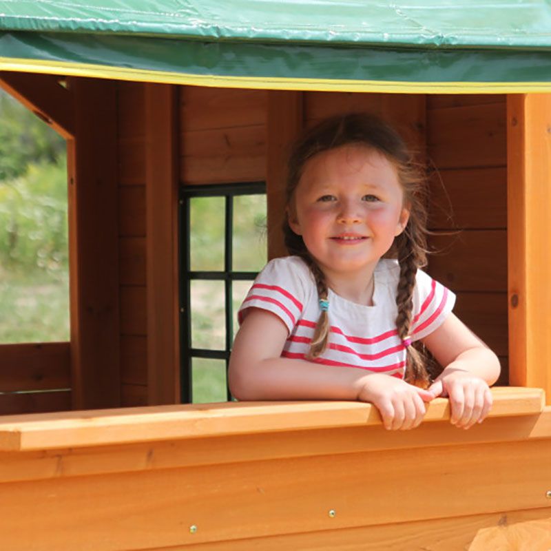 Buy Kidkraft Ridgeview Deluxe Clubhouse Wooden Swing Playset | Yallatoys.com