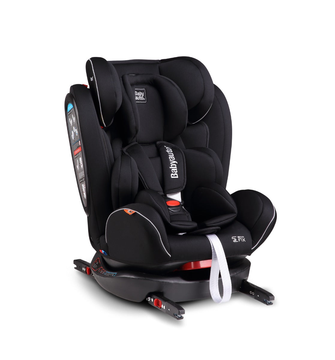 Babyauto Noefix 0123 
(0 12Y  
Car Seat
(Black With Black Base Babyauto Yallatoys