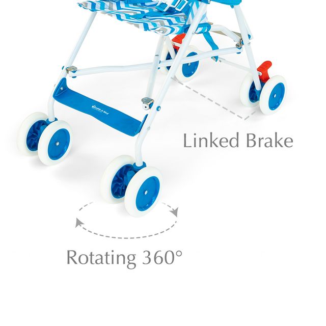 Bumble & Bird Portable Compact Baby Travel Buggy Stroller Blue Bumble & Bird Yallatoys