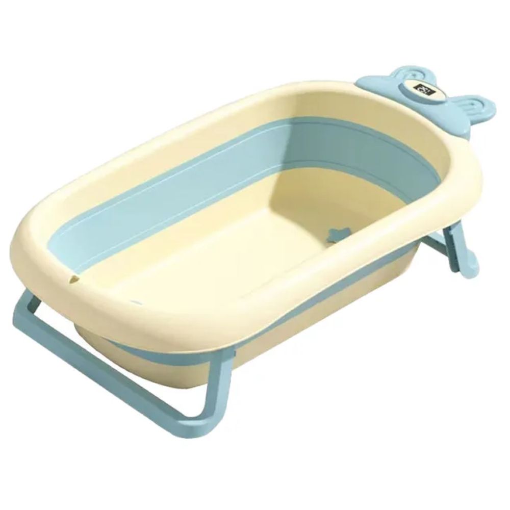 Bumble & Bird Foldable Bathtub Rabbit Style with Digital Thermometer Light Blue Bumble & Bird Yallatoys