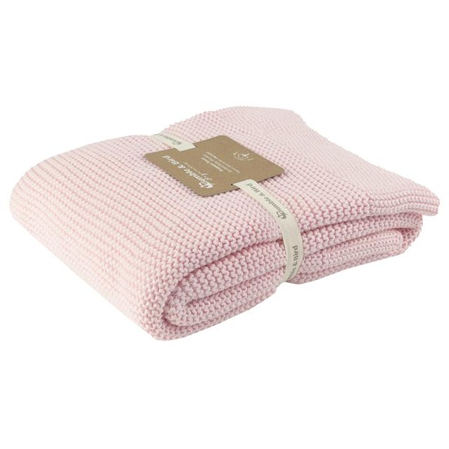 Bumble & Bird Knitted Receiving Blanket Pink Bumble & Bird Yallatoys