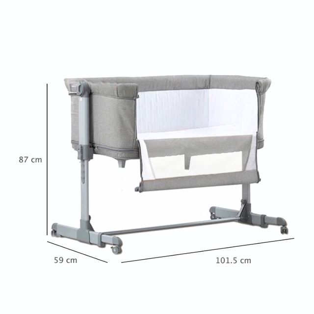 Bumble & Bird Premium Baby Bassinet Grey Bumble & Bird Yallatoys