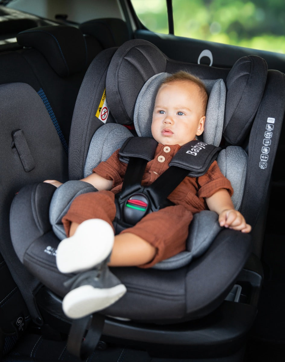 Babyauto Revolta 360 Car Seat 0123 Black Grey Melange Babyauto Yallatoys