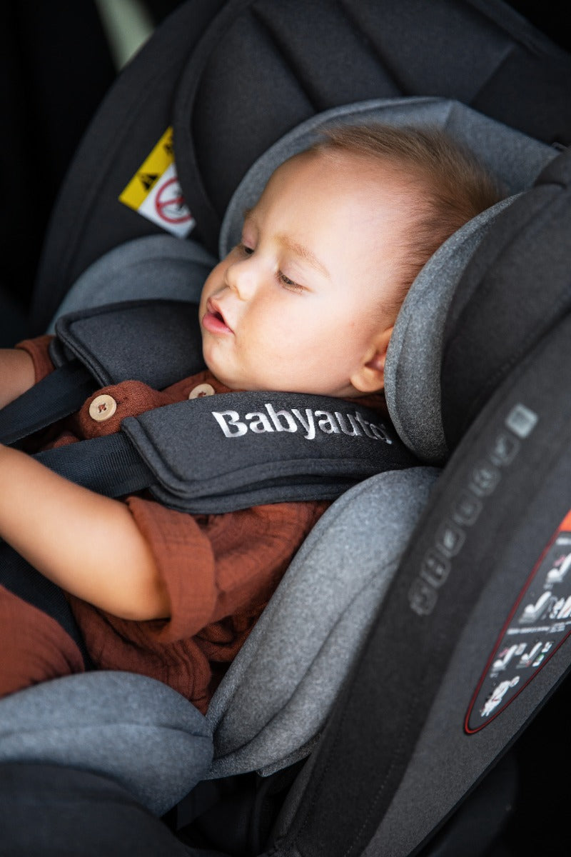 Babyauto Revolta 360 Car Seat 0123 Black Grey Melange Babyauto Yallatoys
