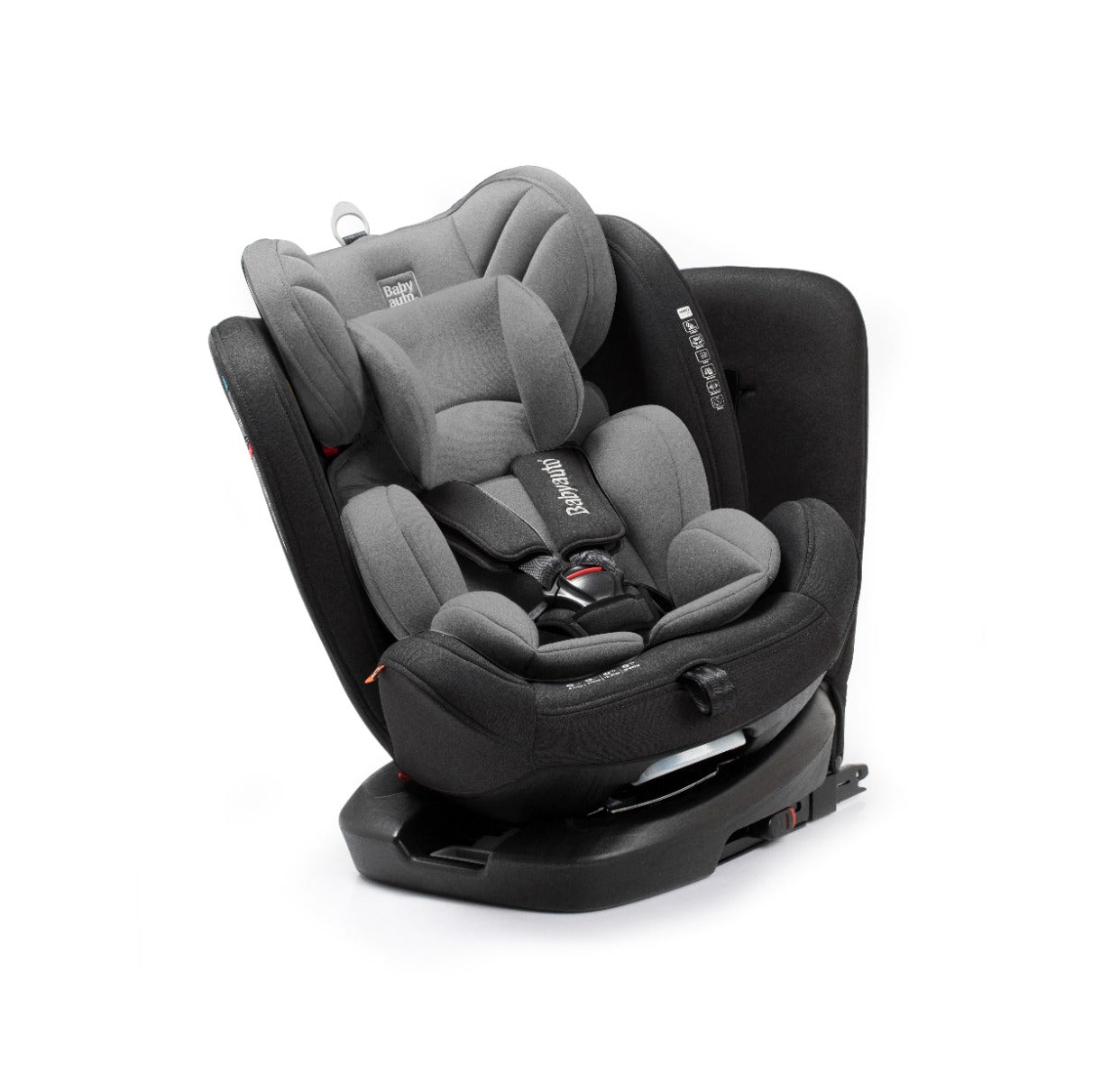 Babyauto Revolta 360 Car Seat 0123 Black Grey Melange Babyauto Yallatoys