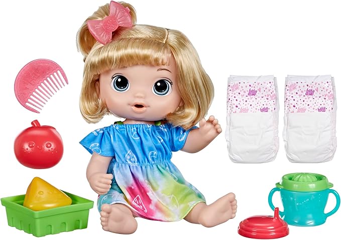 Buy Baby Alive Fruity Sips Apple Blonde Hair | Yallatoys.com