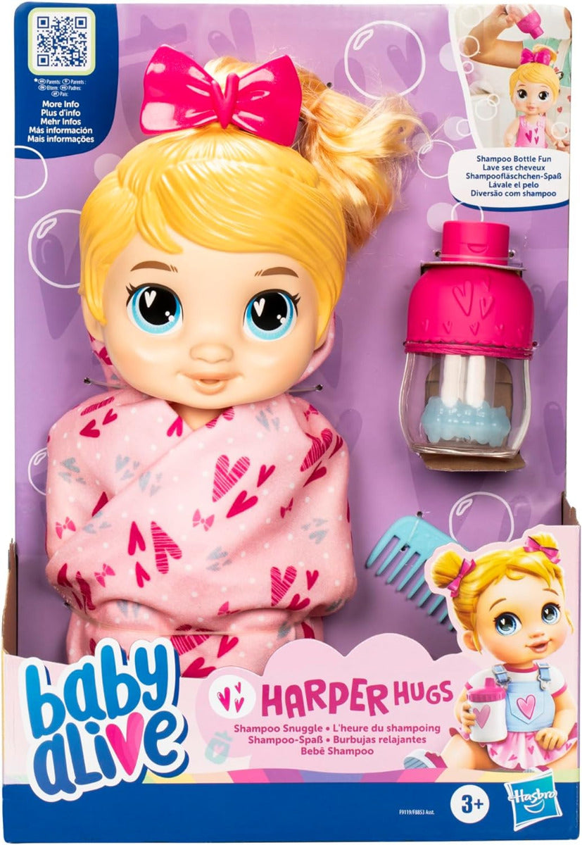 Buy Baby Alive Shampoo Snuggle Harper Hugs Blonde Hair Water Baby Doll | Yallatoys.com