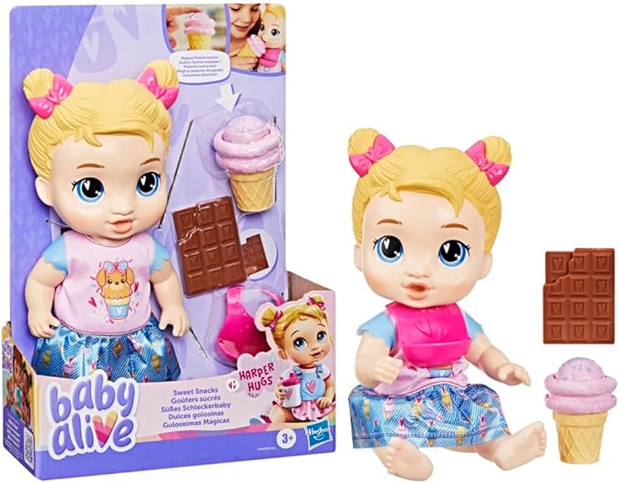 Buy Baby Alive Sweet Snacks Harper Hugs Baby Doll | Yallatoys.com