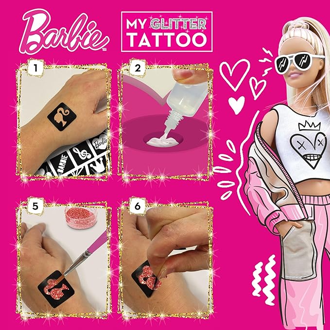 Buy Barbie My Glitter Tattoo | Yallatoys.com