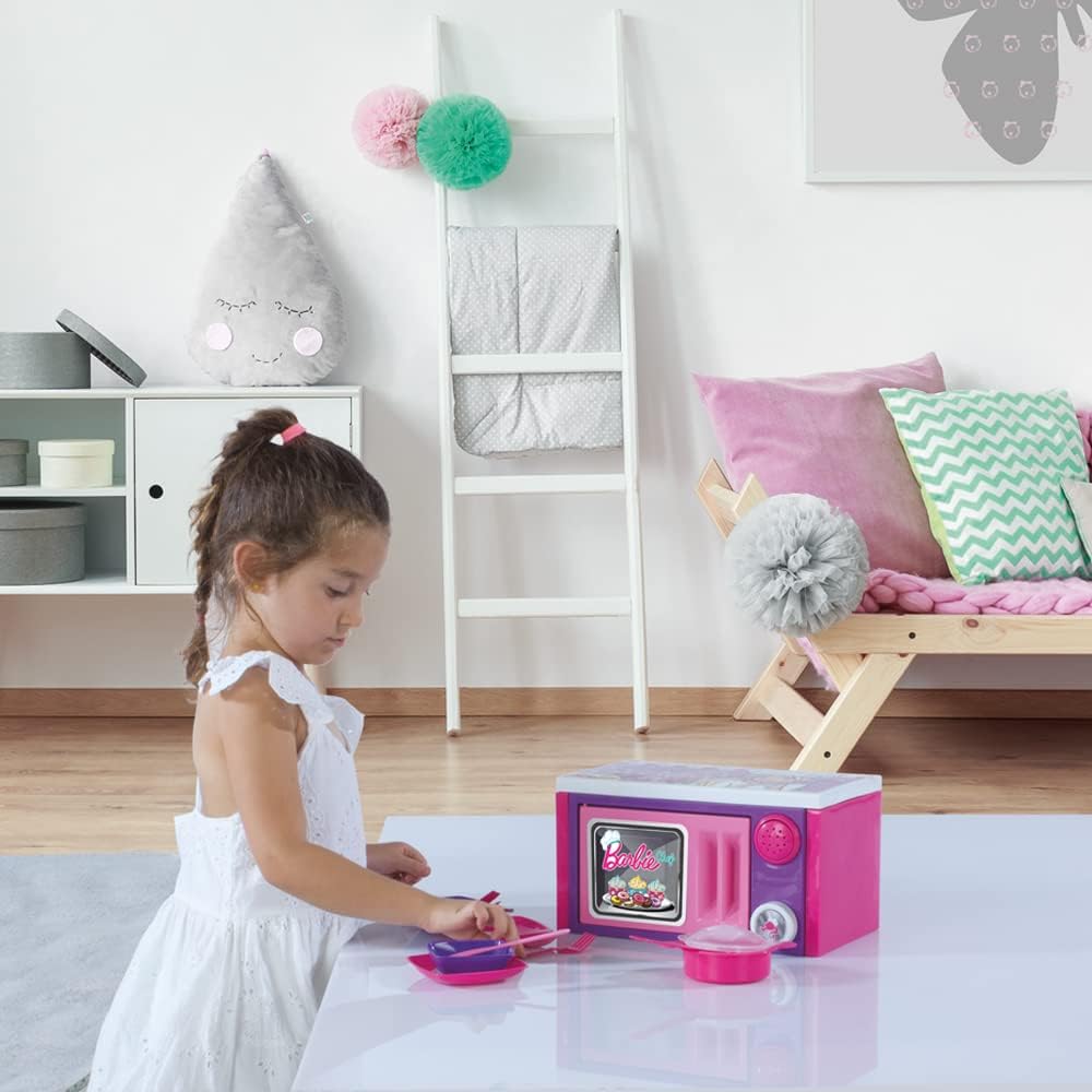 Buy Barbie Kids Electronic Microwave Playset | Yallatoys.com