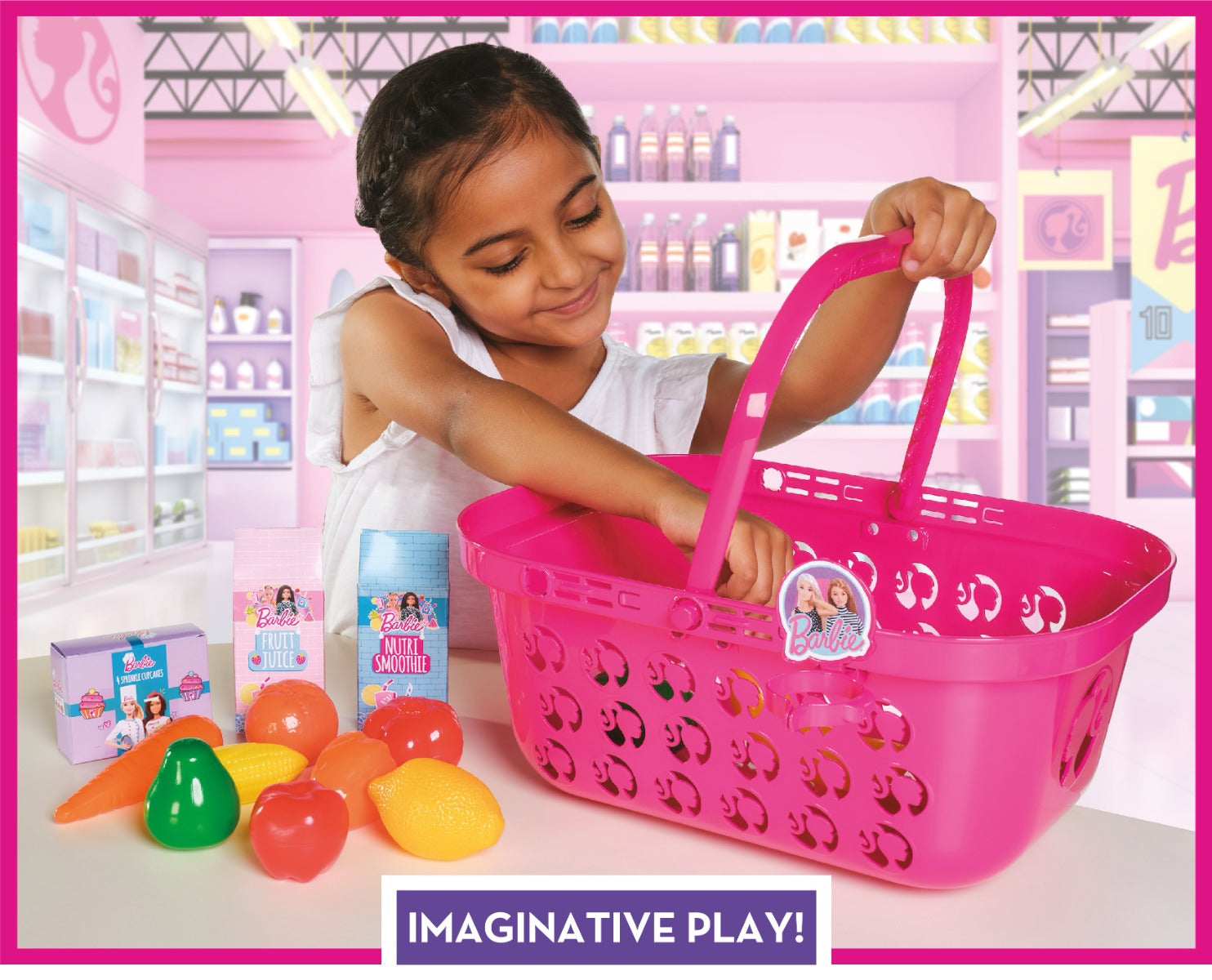 Buy Barbie Shopping Basket | Yallatoys.com