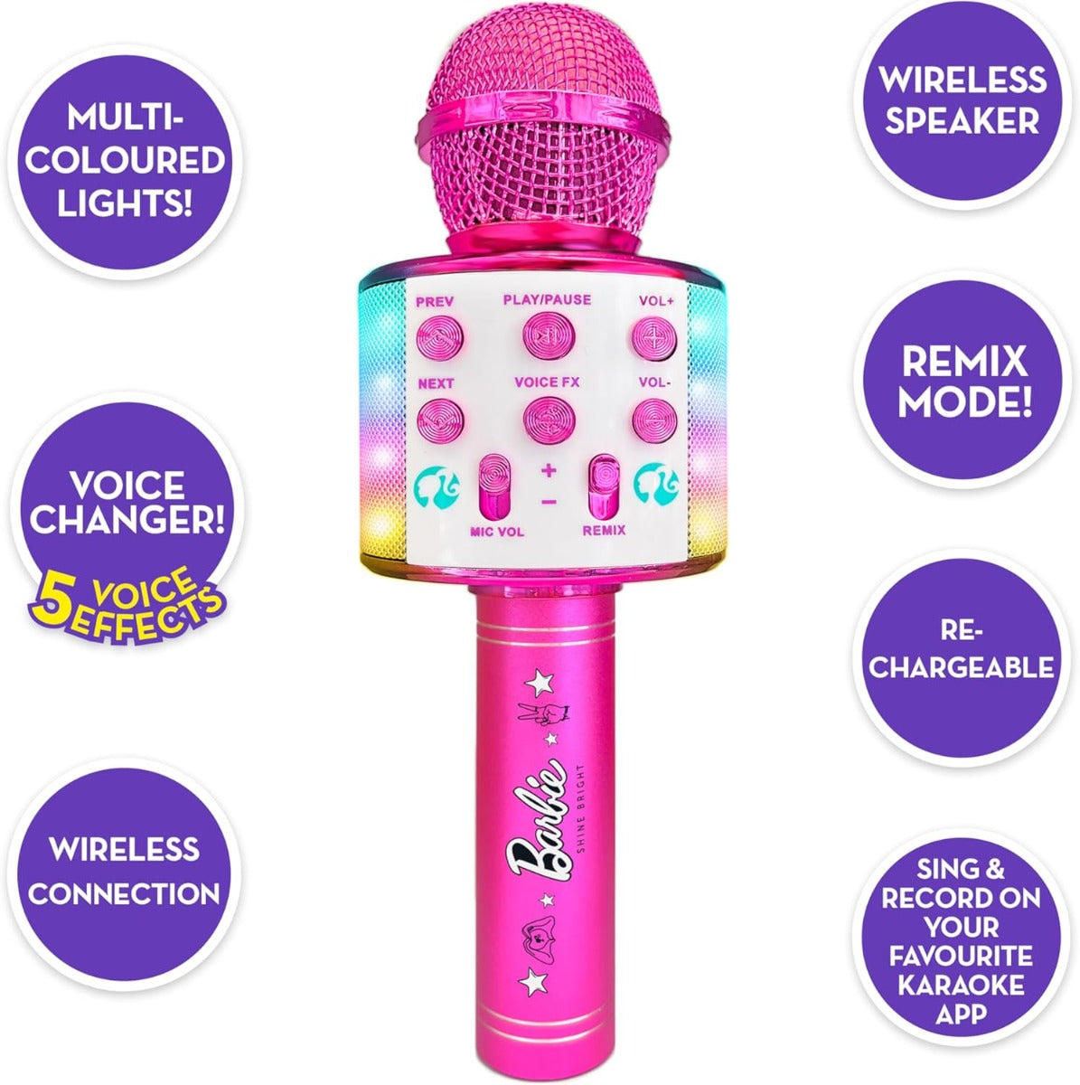 Buy Barbie Bright Voice Master Microphone (Sold Separately Subject to availability)a | Yallatoys.com