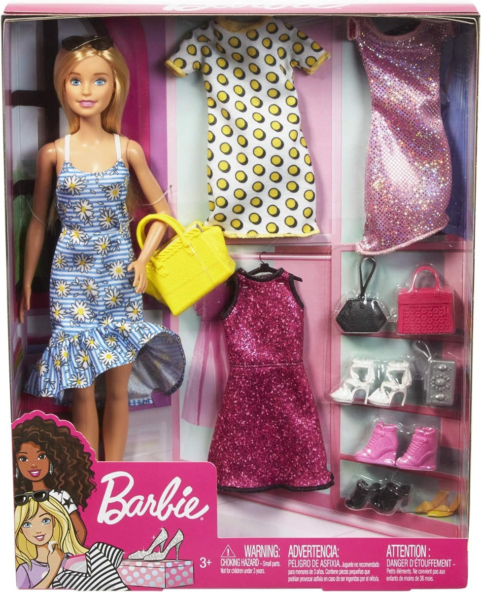 Buy Barbie Doll with Party Fashions Accessories | Yallatoys.com