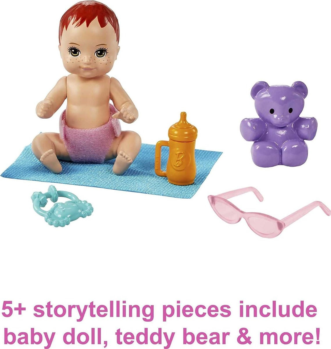 Buy Barbie Skipper Babysitters Playset with Fashion Doll Stroller Baby Doll with 5 Accessories | Yallatoys.com
