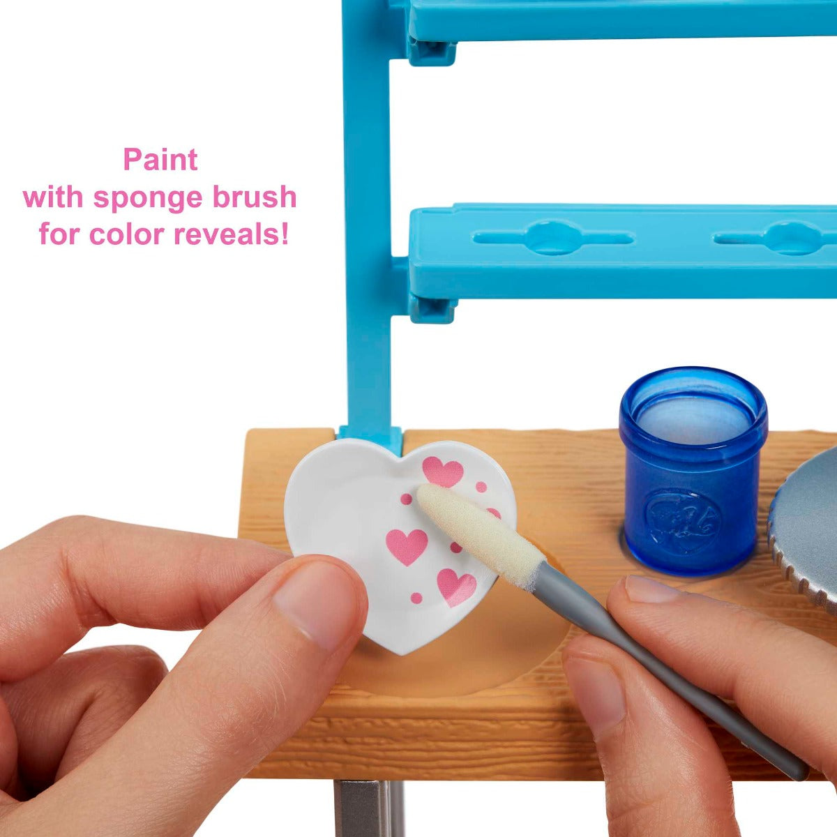 Buy Barbie Relax and Create Art Studio 11.5inch Barbie Doll with 25 Creation Accessories For Pottery Making & Painting | Yallatoys.com