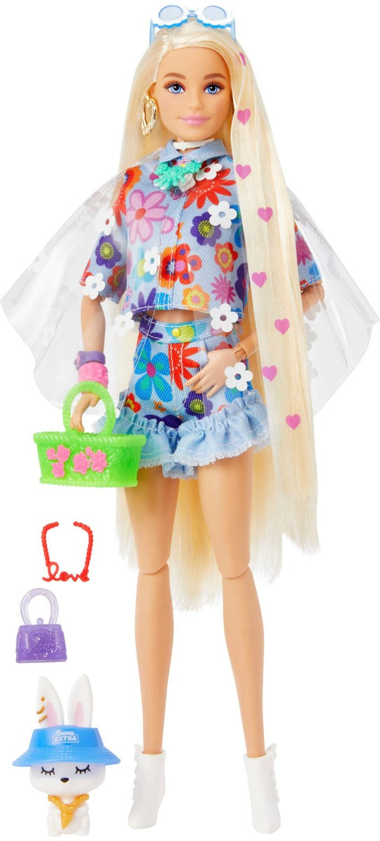 Buy Barbie Extra Doll with Flower Power Outfit & Accessories | Yallatoys.com