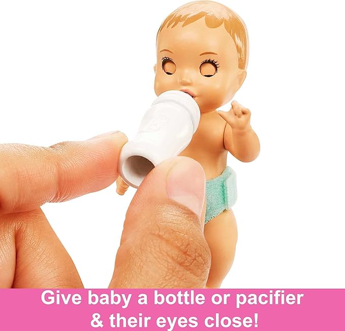 Buy Barbie Skipper Babysitters Doll and Playset Sleepy Baby Skipper | Yallatoys.com