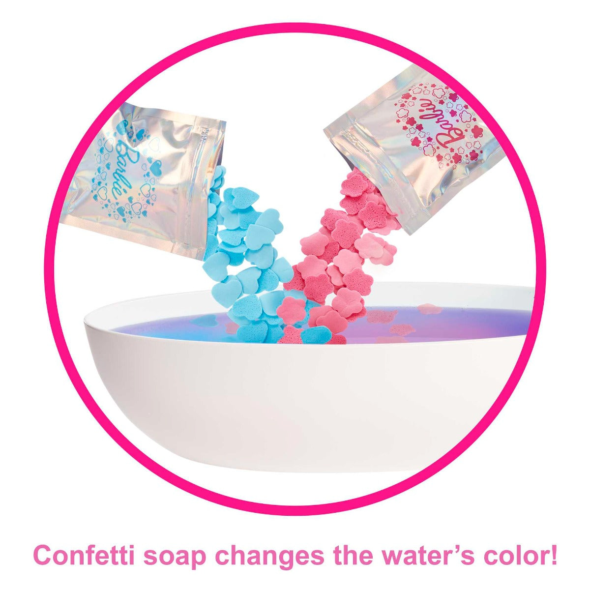 Buy Barbie Doll & Bathtub Playset Blonde Confetti Soap & Accessories | Yallatoys.com