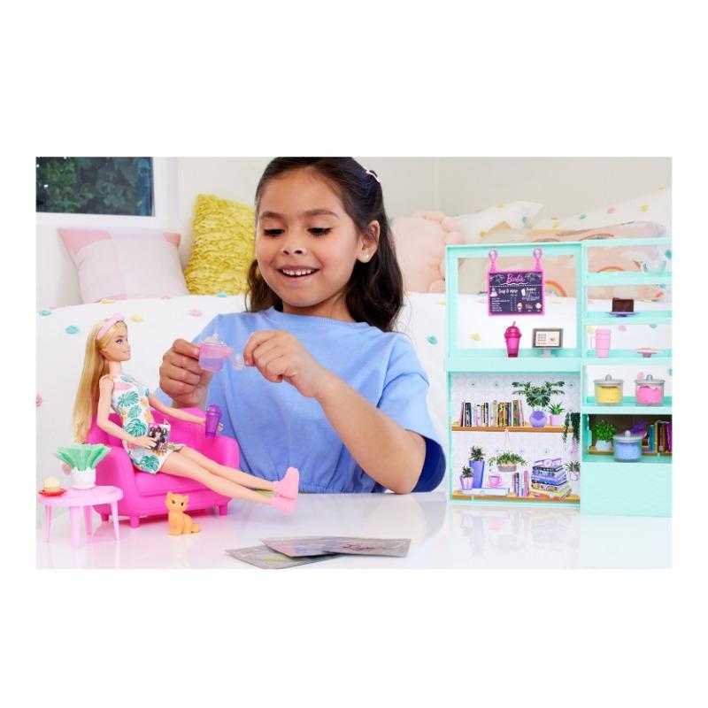 Buy Barbie Self-care Tea Shop Playset | Yallatoys.com