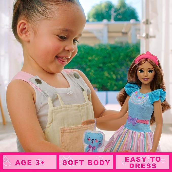 Buy Barbie My First Barbie Core Doll Brunette with Bunny | Yallatoys.com