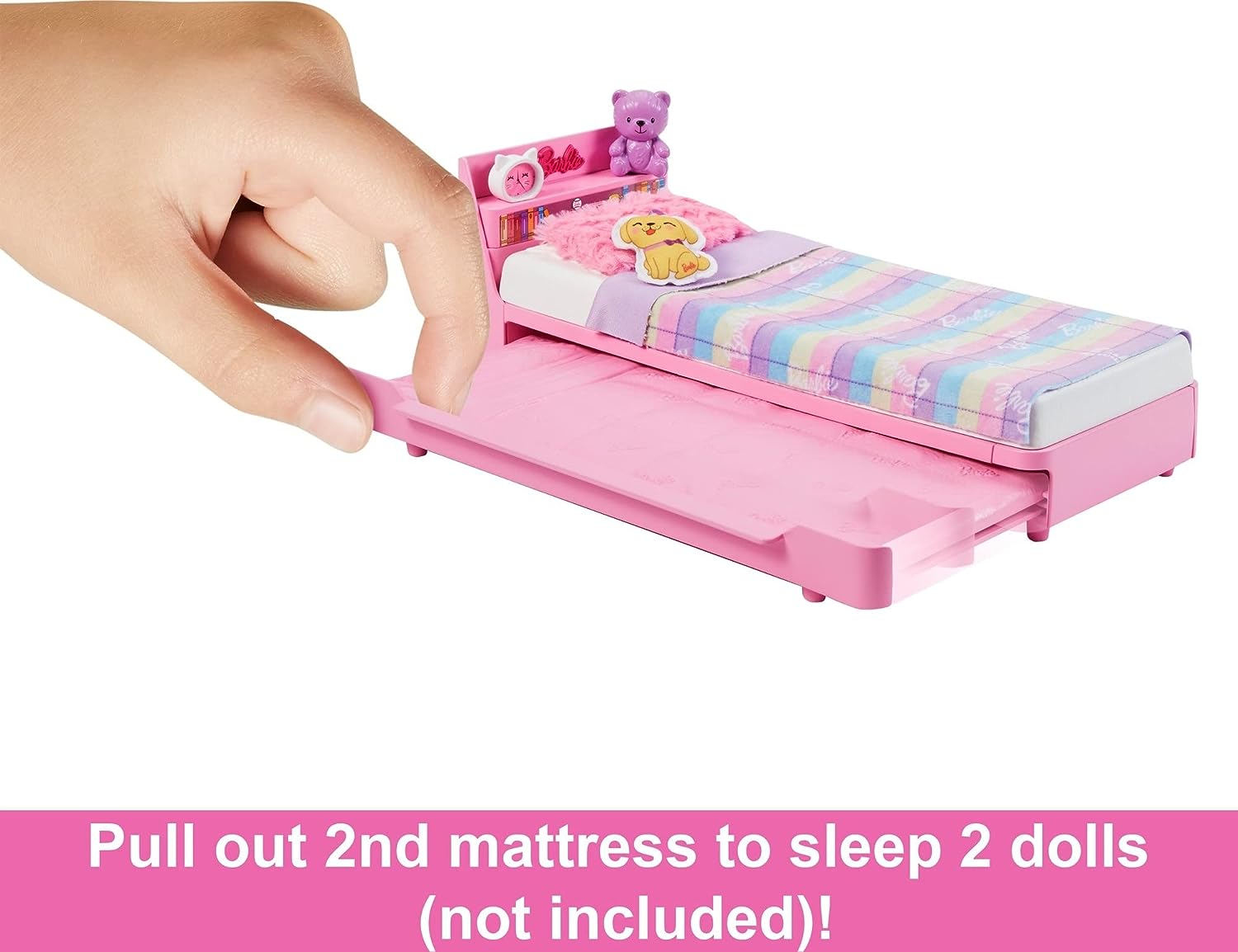 Buy Barbie My First Barbie Doll House Furniture Bedtime Playset with Trundle Bed | Yallatoys.com